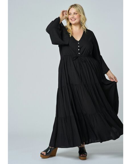 BLACK WOMENS CLOTHING THE POETIC GYPSY DRESSES - CPAW25792001-10