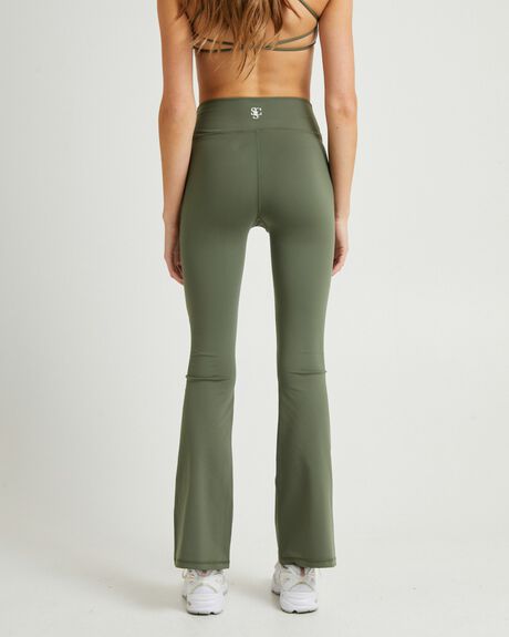 GREEN WOMENS CLOTHING SUBTITLED SPORTS CLUB PANTS - SSWW23113-GRN