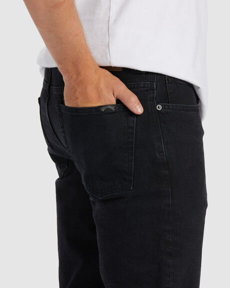 WASHED BLACK MENS CLOTHING BILLABONG JEANS - ABYDP00110-WAA