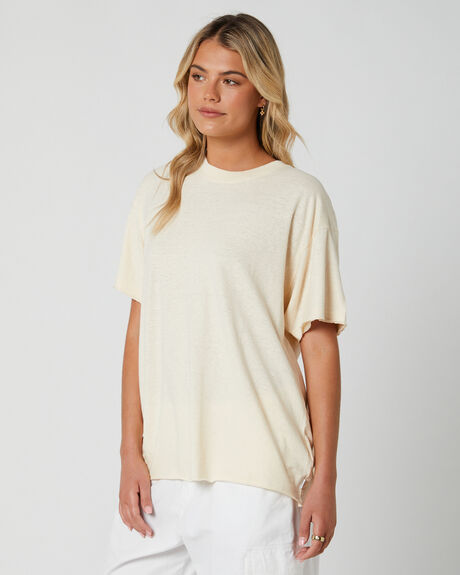SAND WOMENS CLOTHING AFENDS T-SHIRTS + SINGLETS - W220002-SND