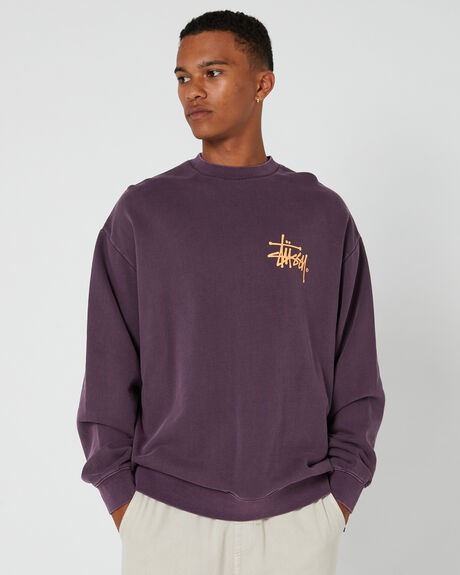 AUBERGINE MENS CLOTHING STUSSY JUMPERS - ST035205AUBER