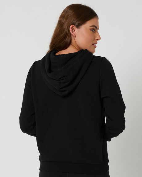 BLACK WOMENS CLOTHING HURLEY HOODIES - HAGFL21OOH010