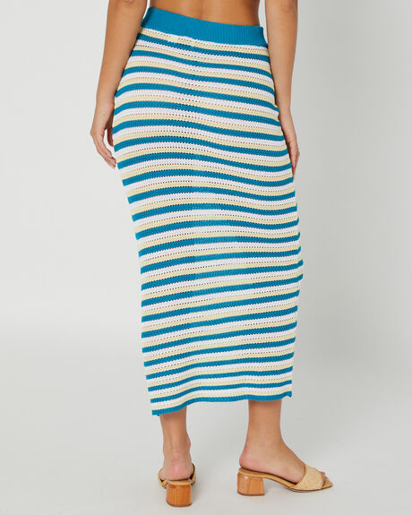 BLUE MULTI WOMENS CLOTHING SNDYS SKIRTS - SFSK605BLU
