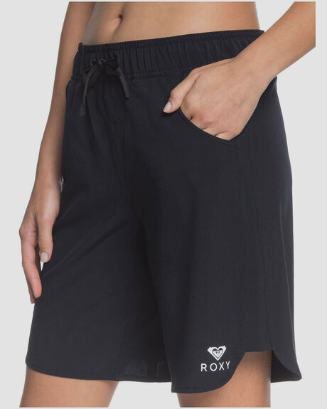 ANTHRACITE WOMENS CLOTHING ROXY SHORTS - ERJBS03164-KVJ0
