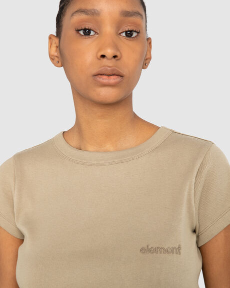 WEATHERED TEAK WOMENS CLOTHING ELEMENT T-SHIRTS + SINGLETS - ELJKT00110-CLG0
