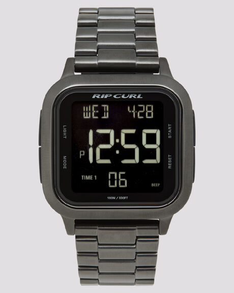 GUNMETAL MENS ACCESSORIES RIP CURL WATCHES - A33230036