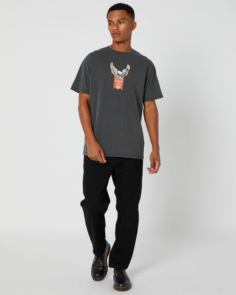 BLACK RINSE MENS CLOTHING THRILLS JEANS - TDP-426BRBLKRN