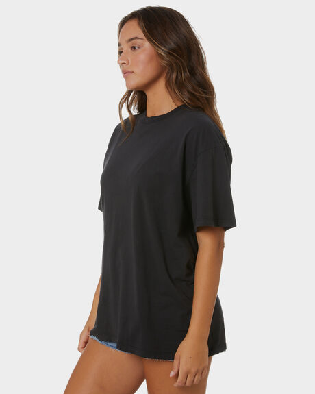 WASHED BLACK WOMENS CLOTHING SILENT THEORY TEES - 60X5011WBLK