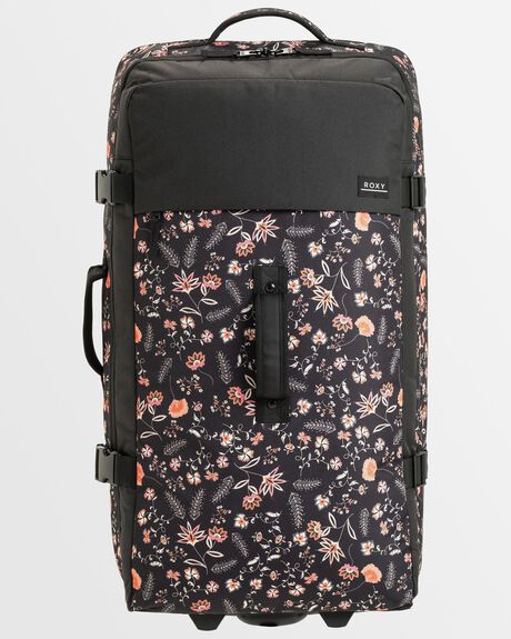 ANTHRACITE KERALA BORDER WOMENS ACCESSORIES ROXY TRAVEL + LUGGAGE - ERJBL03309-KVJ5