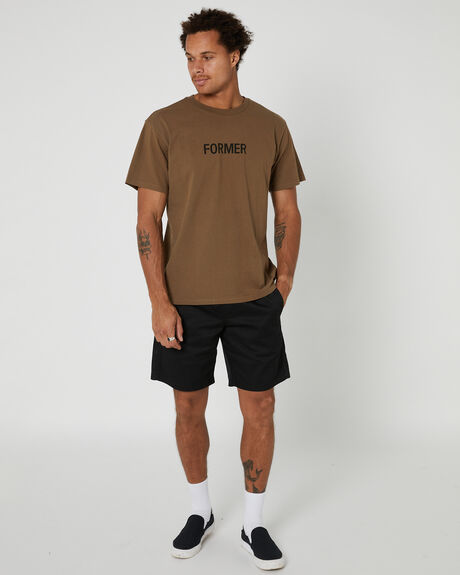 BROWN MENS CLOTHING FORMER GRAPHIC TEES - FTE-23101BRN