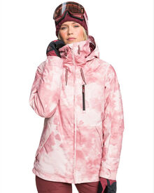 Roxy Womens Presence Snow Jacket - Silver Pink Tie Dye | SurfStitch