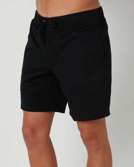 BLACK MENS CLOTHING SWELL SHORTS - S5173251BLK