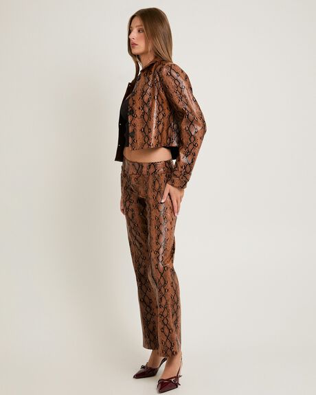 SNAKE WOMENS CLOTHING ALICE IN THE EVE COATS + JACKETS - ALWW25235-ASST-XXS