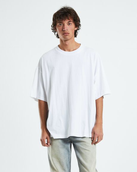 WHITE MENS CLOTHING GENERAL PANTS CO. BASICS T-SHIRTS + SINGLETS - 1000103799-WHT-S