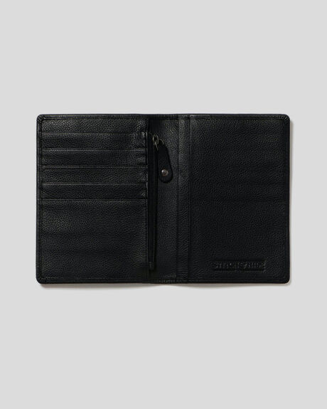 BLACK MENS ACCESSORIES STITCH AND HIDE WALLETS - TC_ATLAS_BLACK