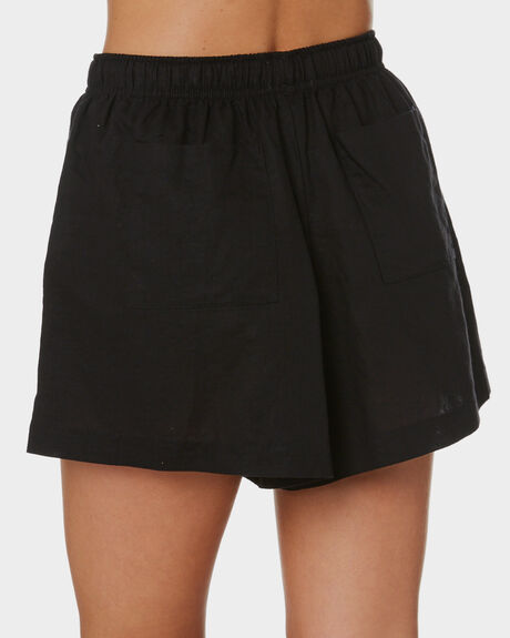 BLACK WOMENS CLOTHING NUDE LUCY SHORTS - NU23685BLK