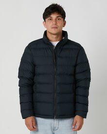 Rip Curl Anti Series Elite Mens Puffer Crew Jacket Black SurfStitch