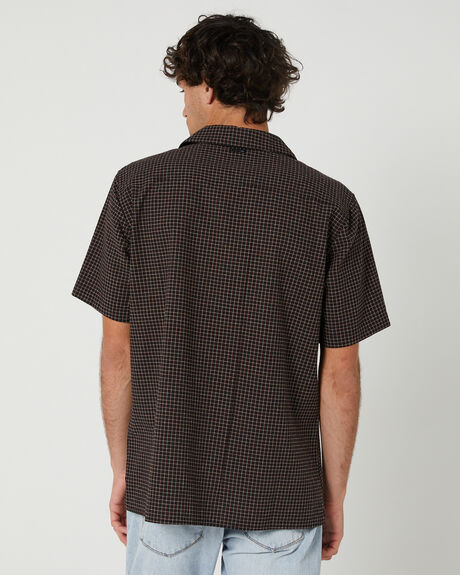 BLACK MENS CLOTHING RUSTY SHIRTS - WSM1102BLK