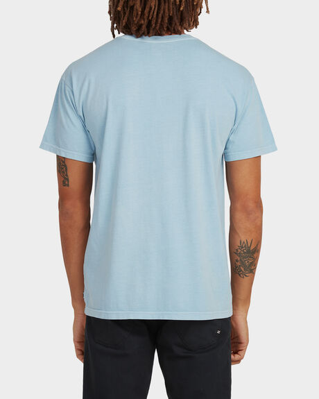 DUSTY BLUE MENS CLOTHING BILLABONG T-SHIRTS + SINGLETS - UBYZT00162-DYB