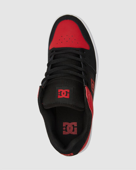 BLACK ATHLETIC RED MENS FOOTWEAR DC SHOES SNEAKERS - ADYS100765-BAH