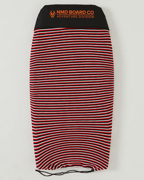 RED STRIPE SURF ACCESSORIES NMD BODYBOARDS BOARD COVERS - NMDBOARDSOCKREBLACK