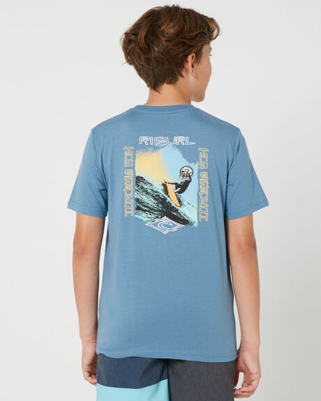 DUSTY BLUE KIDS BOYS RIP CURL TOPS - 01OBTE3458