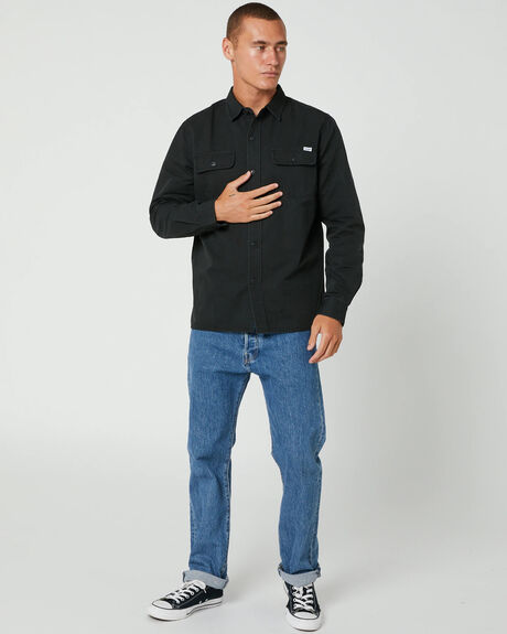 BLACK MENS CLOTHING STCY.CO SHIRTS - STSHIWRKBLK