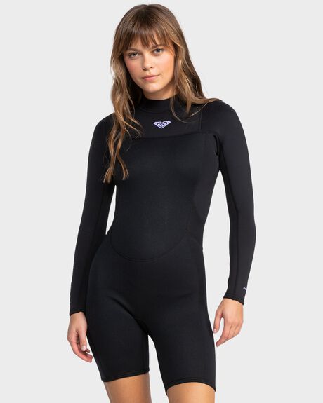 TRUE BLACK SURF WOMENS ROXY SPRINGSUITS - ERJW403068-KVJ0