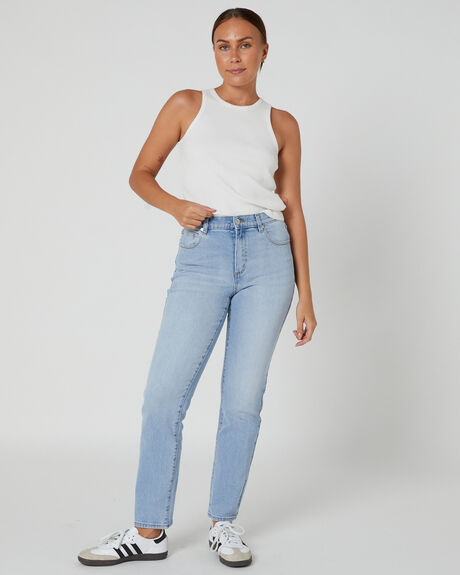 MID BLUE WOMENS CLOTHING ABRAND JEANS - A41J58-3130