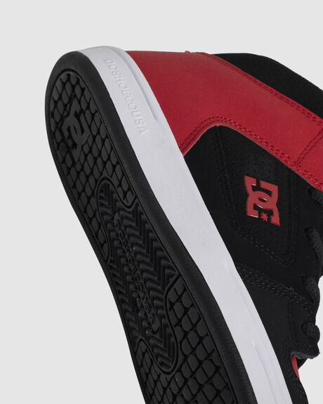 BLACK/RED/WHITE KIDS BOYS DC SHOES SNEAKERS - ADBS300395-XKRW