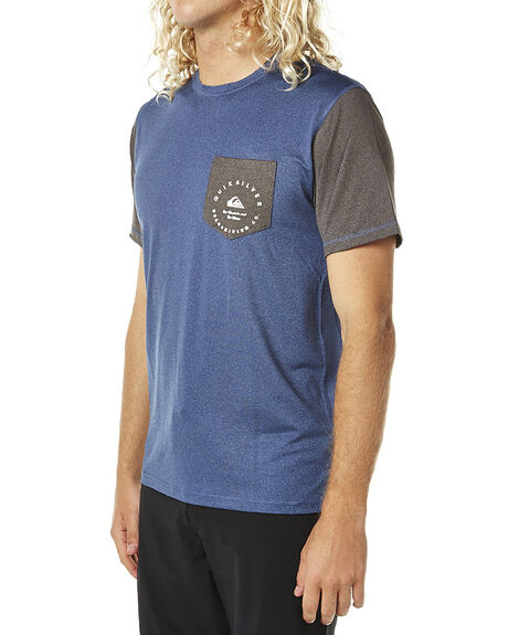 WASHED NAVY HEATHER SURF RASHVESTS QUIKSILVER MENS - EQYWR03047BRQH