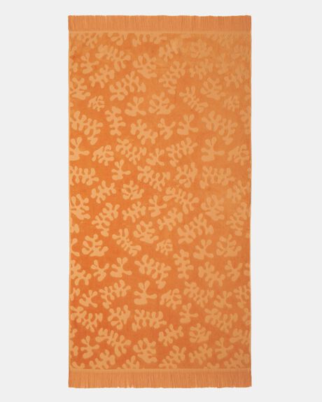 ORANGE WOMENS ACCESSORIES THE BEACH PEOPLE TOWELS - TB.T100.14.R