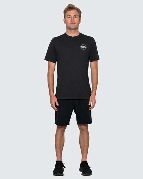WASHED BLACK MENS CLOTHING JS INDUSTRIES GRAPHIC TEES - JSCBT1