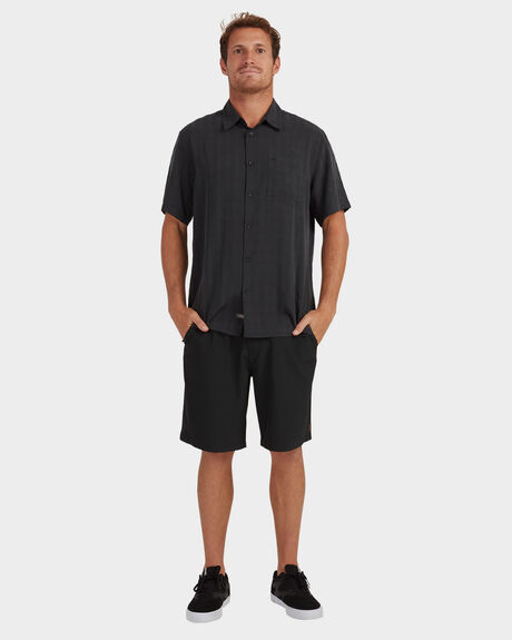BLACK MENS CLOTHING QUIKSILVER SHIRTS - UQMWT03012-KVJ0