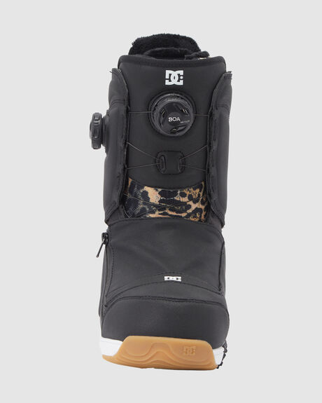 BLACK LEOPARD SNOW WOMENS DC SHOES SNOWBOARD BOOTS - ADJO100034-LEO