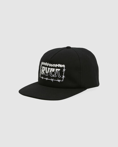 BLACK MENS ACCESSORIES RVCA HEADWEAR - UVYHA00179-BLK