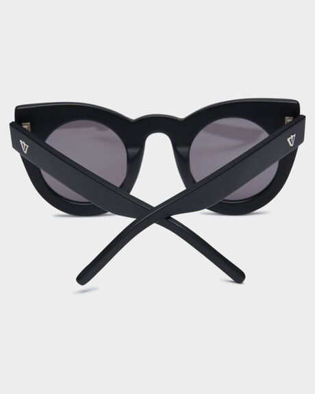 MATTE BLACK WOMENS ACCESSORIES VALLEY SUNGLASSES - S0519MBLK