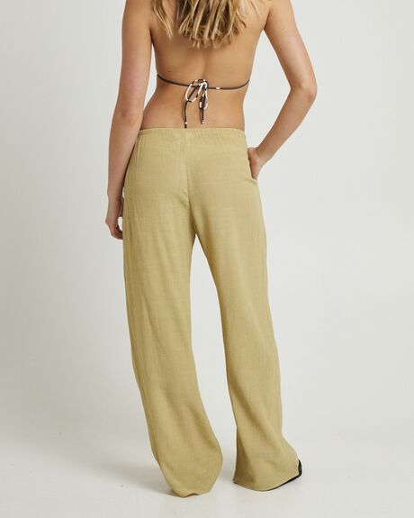 LEMON WOMENS CLOTHING SUBTITLED PANTS - SBWS25661-YEL-XXS
