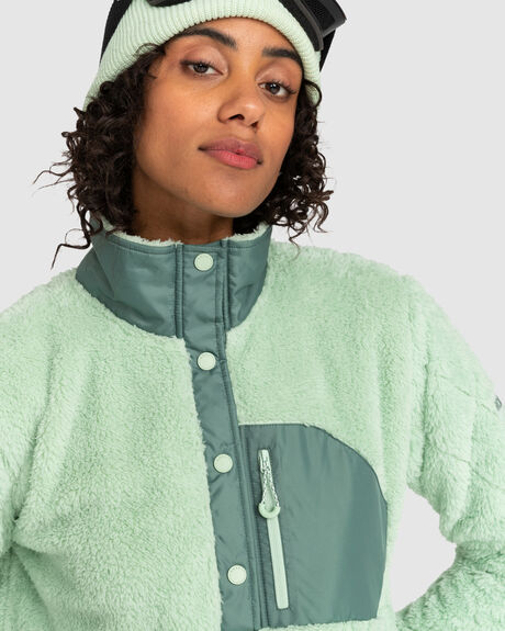 CAMEO GREEN WOMENS CLOTHING ROXY JUMPERS - ERJFT04714-GEF0