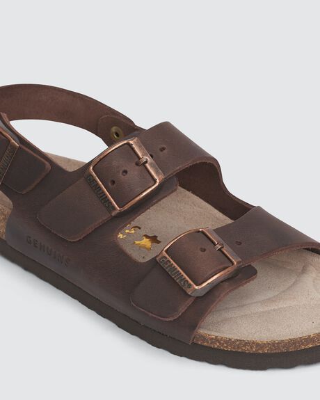 BROWN WOMENS FOOTWEAR GENUINS SANDALS - G100657-36