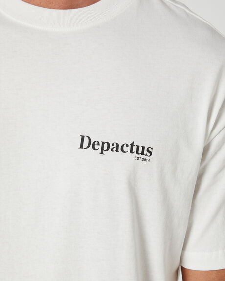 WHITE MENS CLOTHING DEPACTUS T-SHIRTS + SINGLETS - DEMS24211WHT