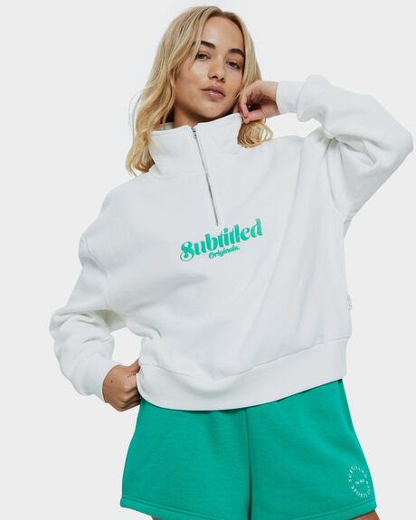 OFF WHITE WOMENS CLOTHING SUBTITLED JUMPERS + HOODIES - 47303200026