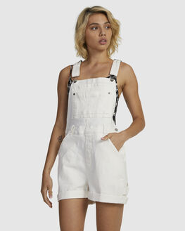 Patterned discount overall shorts