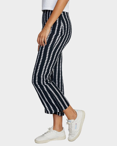 RVCA BLACK WOMENS CLOTHING RVCA PANTS - AVJNP00181-RVB