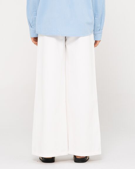 WHITE WOMENS CLOTHING RUSTY PANTS - P23-PAL1357-WHT-10