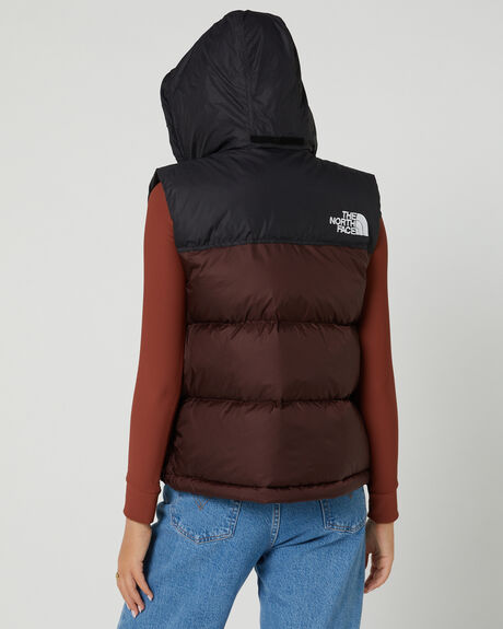 COAL BROWN WOMENS CLOTHING THE NORTH FACE COATS + JACKETS - NF0A3XEPLOS