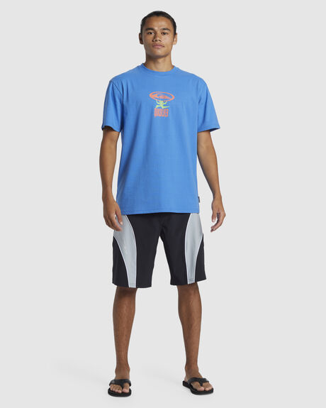 NEBULAS BLUE MENS CLOTHING QUIKSILVER T-SHIRTS + SINGLETS - AQYZT09910-BQV0