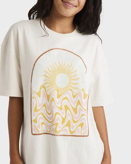 SALT CRYSTAL KIDS YOUTH GIRLS BILLABONG T-SHIRTS + SINGLETS - UBGZT00142-SCS