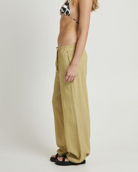 LEMON WOMENS CLOTHING SUBTITLED PANTS - SBWS25661-YEL-XXS
