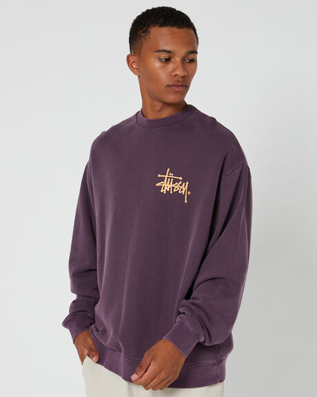 AUBERGINE MENS CLOTHING STUSSY JUMPERS - ST035205AUBER